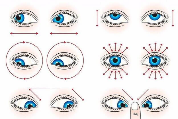 gymnastiek om het gezichtsvermogen te herstellen