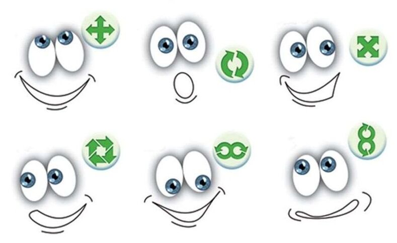 oogoefeningen om het gezichtsvermogen te herstellen